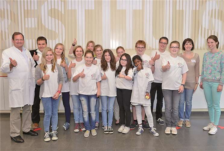 Mit einem Abschlussfoto rundeten die Schulsanitäter den Exkurs ab. Markus Schmidt