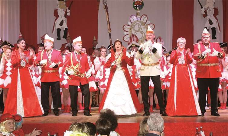 Mit einem dreifachen „Alaaf!“ auf Erpel, die GEK und den Fastelovend begrüßte Christiane I. ihr jeckes Völkchen.