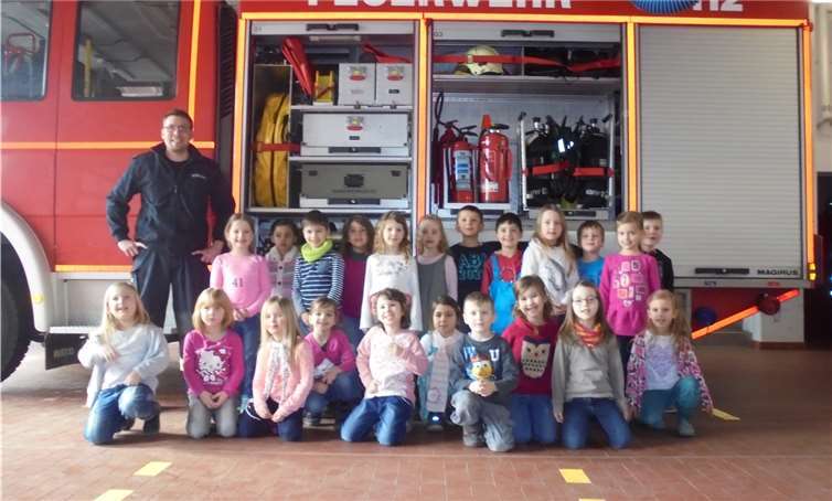 Mit einem gemeinsamen Foto kam ein spannender, lustiger und vor allem sehr interessanter Vormittag für die Kinder zum Abschluss.privat