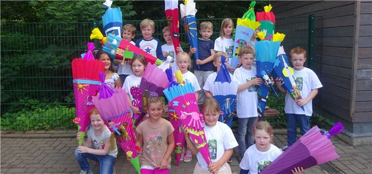Mit einem großen Abschlussfest feierten die „Tigerenten“, die Vorschulkinder der Katholischen Kindertagesstätte Regenbogen Burgbrohl, ihren Abschied vom Kindergarten. Foto: privat