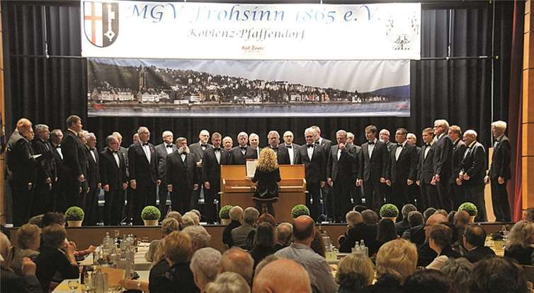 Mit einem gut besuchten Festabend im Haus Horchheimer Höhe begann der MGV Frohsinn 1865 e.V. Pfaffendorf sein Jubiläumsjahr.Harald Gorgulla