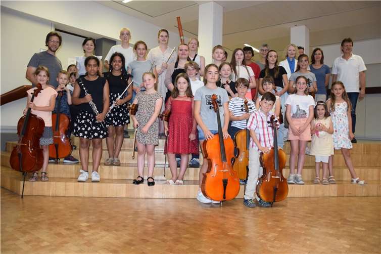 Mit einem tollen Abschlusskonzert verabschiedeten sich die Musikschulkinder in die Ferien. Foto: Ulla Buchmann