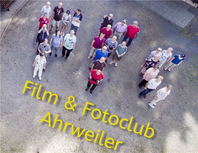 Mit einer Drohne können Gruppenfotos noch kreativer gestaltet werden. Foto: ffc Ahrweiler, Uli Keiper