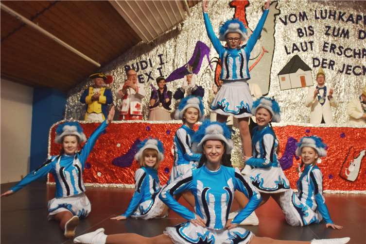 Mit einer Pyramide beendete die Jugendgarde ihre Darbietung.