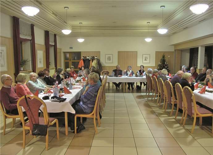 Mit einer Weihnachtsfeier ließ die Sportgruppe das Jahr 2014 ausklingen.