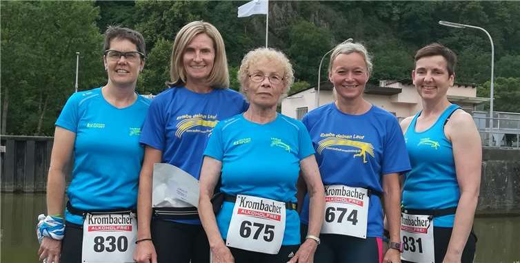Mit einer starken Damenmannschaft war der Lauftreff des SV Weitersburg in Lahnstein am Start. privat