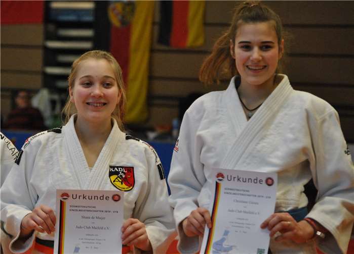 Mit fünf von sechs möglichen Siegen zeigten Shana de Maijer und Christiane Giesen vom JC Maifeld eine starke Leistung bei der Mixed-Team-Rheinland-Liga in Nassau. Foto: JC Maifeld