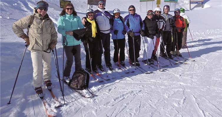 Mit großem Spaß ging es auf die Skier. privat