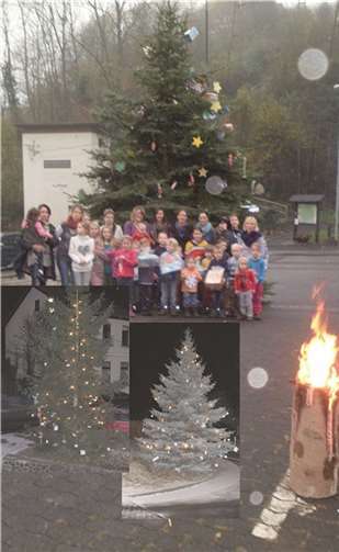 Mit großer Begeisterung halfen alle beim Schmücken des Baumes. privat