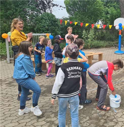 Mit großer Freude und viel Eifer waren die Kinder bei der Sommerolympiade dabei. Foto: privat