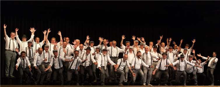 Mit guter Laune startet der Männerchor Plaidt in die zweite Jahreshälfte.privat