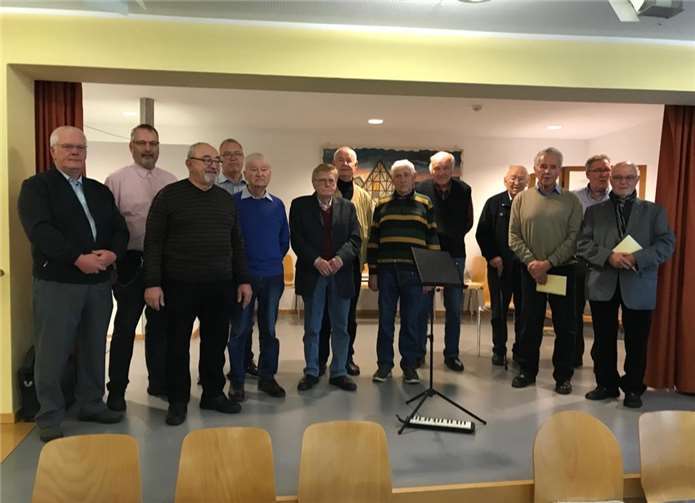 Mit ihrem Liedgut erfreuten die Sänger des MGV ihre Sangesbrüder und auch die übrigen Besucher. privat