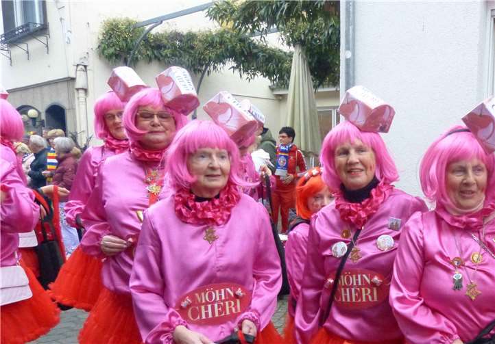 Mit ihren „süßen“ Kostümen belegten die Möhnen in der Wertung den dritten Platz. Foto: Möhnen-Cub Erpel 1935 e.V.