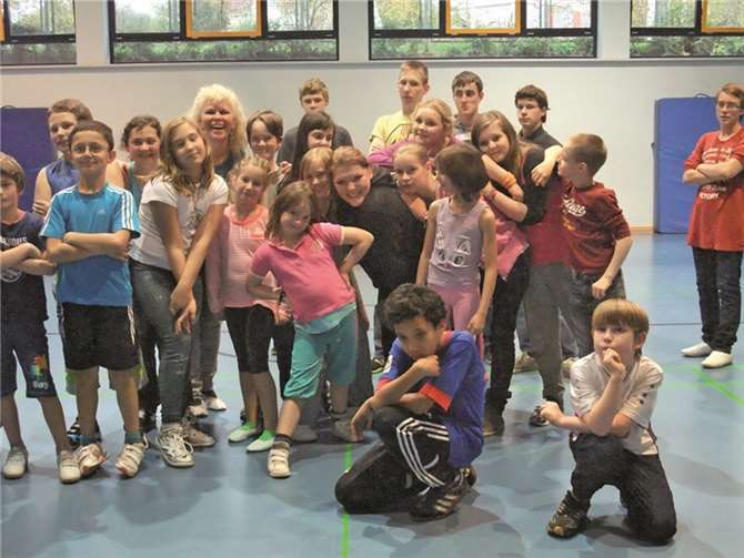 Mit ihrer scheinbar unerschöpflicher Energie sorgte Julianna Felske bei den Kinder für wahre Begeisterungsstürme. privat