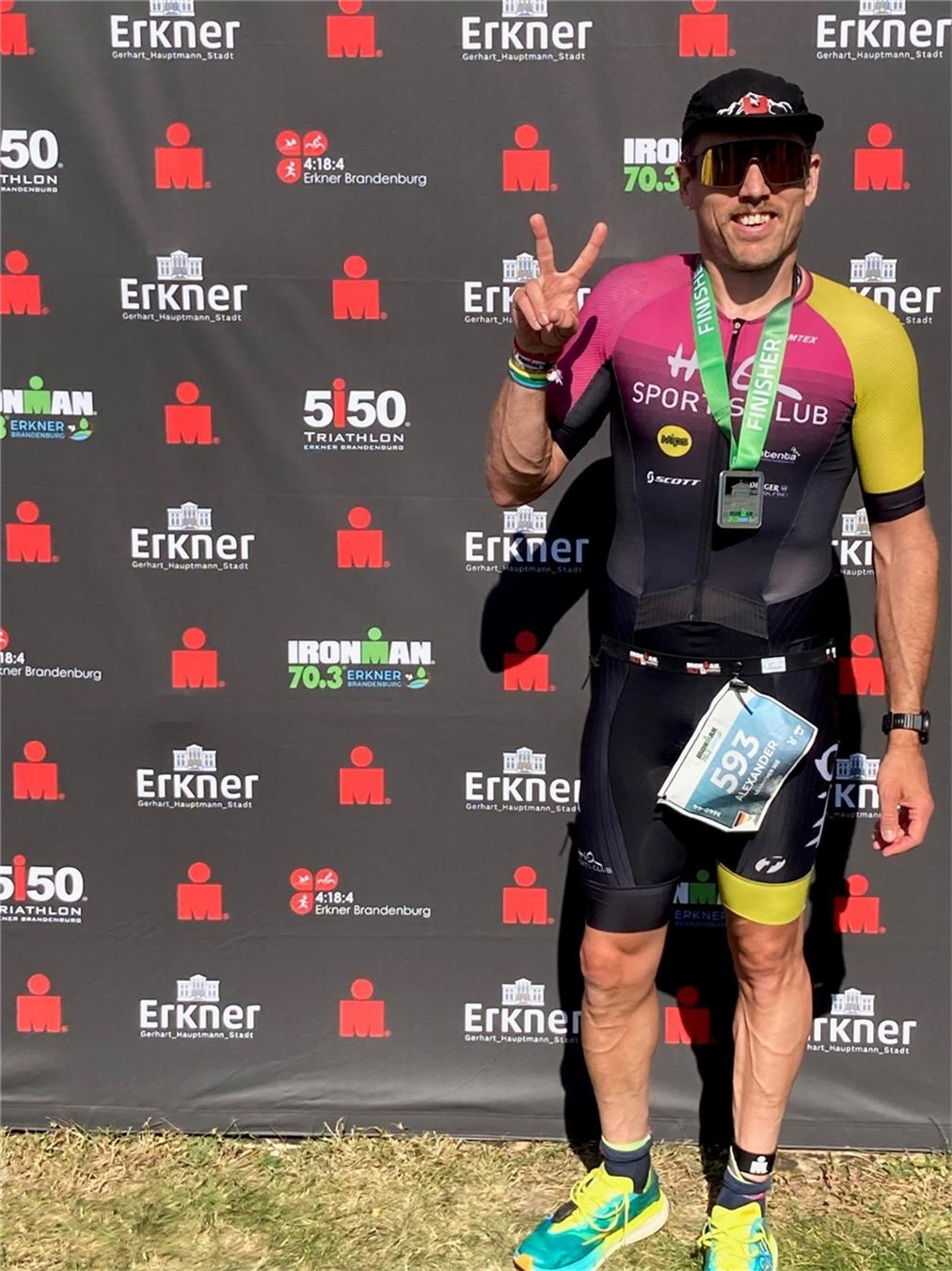 Alexander Rausch finisht gleich mit doppelter Bestzeit in Berlin