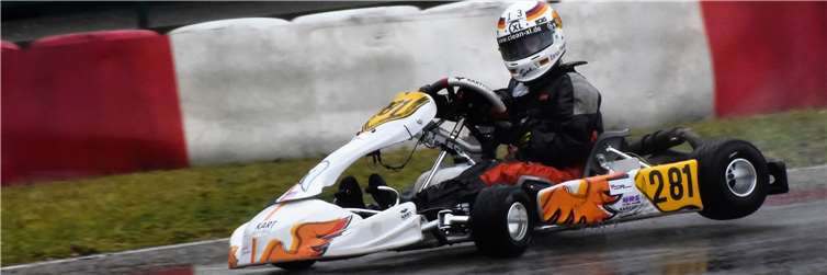 Mit seinem neuen Kart kann Enrico bis zu 120km/h schnell fahren. In Kerpen waren die Witterungsbedingungen allerdings nicht dafür gemacht. Fotos: Erkan Storm Photography