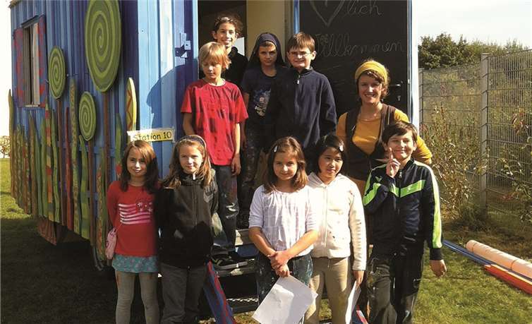 Mit tollen Ideen gestalteten die Kids den Bauwagen.privat