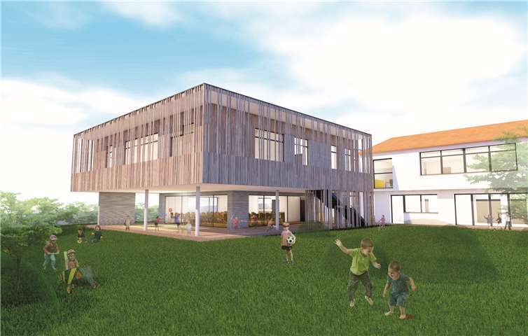 Mit viel Holz und zeitgemäßen energetischen und ökologischen Standards wurde das neue Gebäude konzipiert. Foto:VG Höhr-Grenzhausen