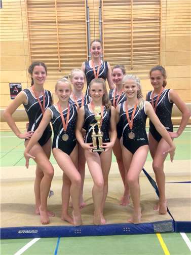 Mit viel Kampfgeist erreichten die Mädchen des RTV den zweiten Platz. privat