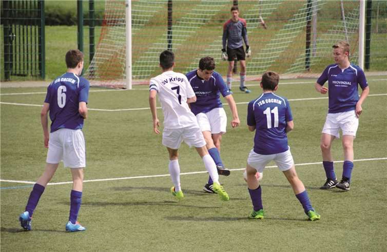 Mit viel Kampfgeist und Einsatzwillen erkämpfte sich die JSG Kripp in Unterzahl einen Punkt gegen die JSG Cochem. privat