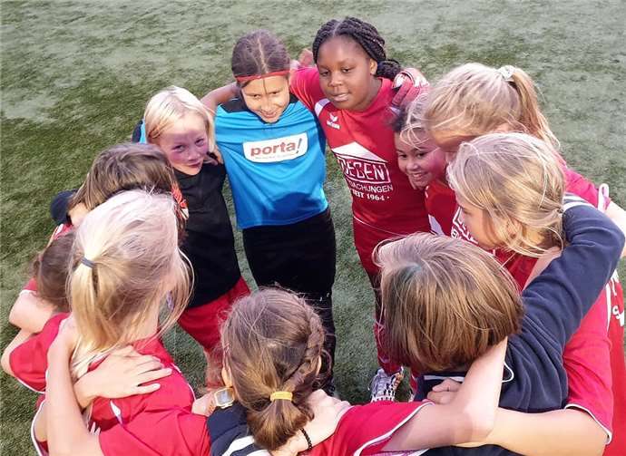 Mit viel Motivation gingen die Kickerinnen ins Match.