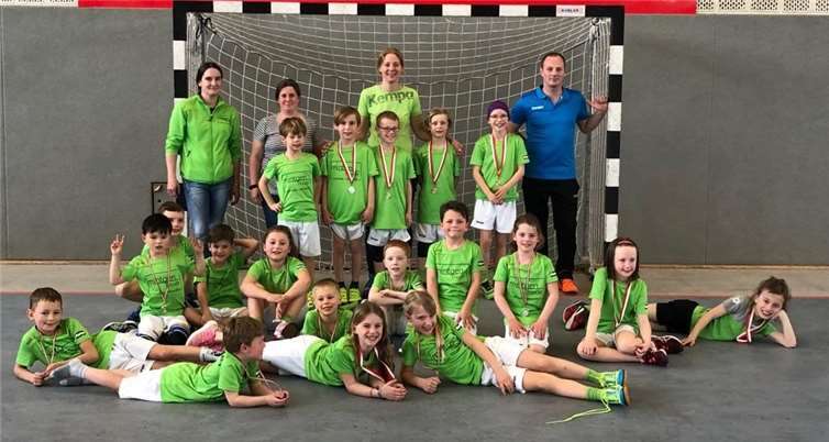 Mit viel Spaß traten die Minis des GW-Mendig ihr letztes Handballspiel der Saison beim TV Urmitz an.Foto: privat