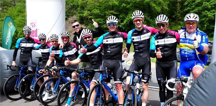 Mit viel Spaß wieder mit von der Partie: Die Biker-Stars von KERN HAUS.Foto: BS