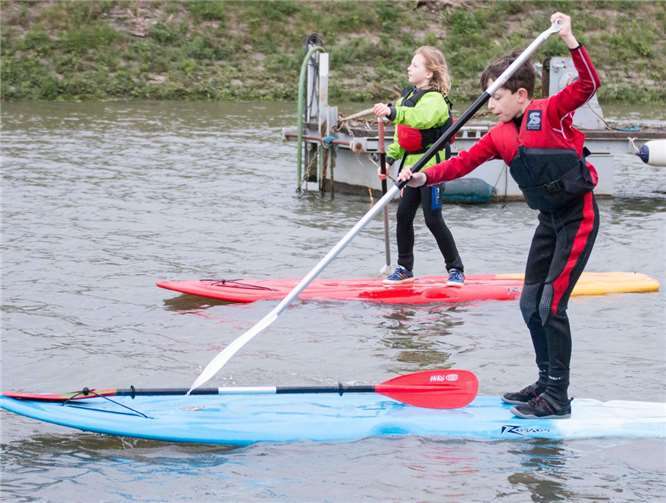 Mit vollem Einsatz nahmen auch die Jüngsten am Training teil. privat
