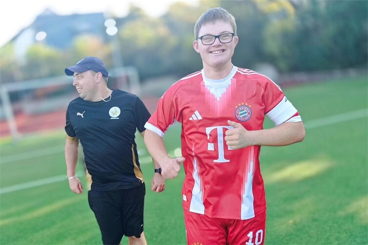 Mit vollem Elan beim Training