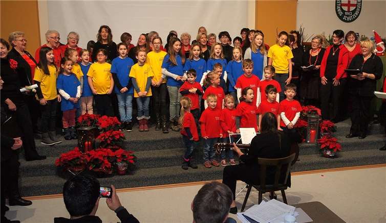 Mit weihnachtlichen Liedern stimmte der Frauenchor Quodlibet auf die Adventszeit ein.Herbert Hennes