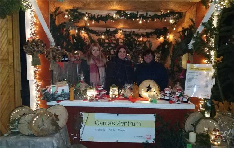 Mitarbeiter des Caritas Zentrums freuten sich auf zahlreiche Besucher. Caritas Zentrum, Mendig