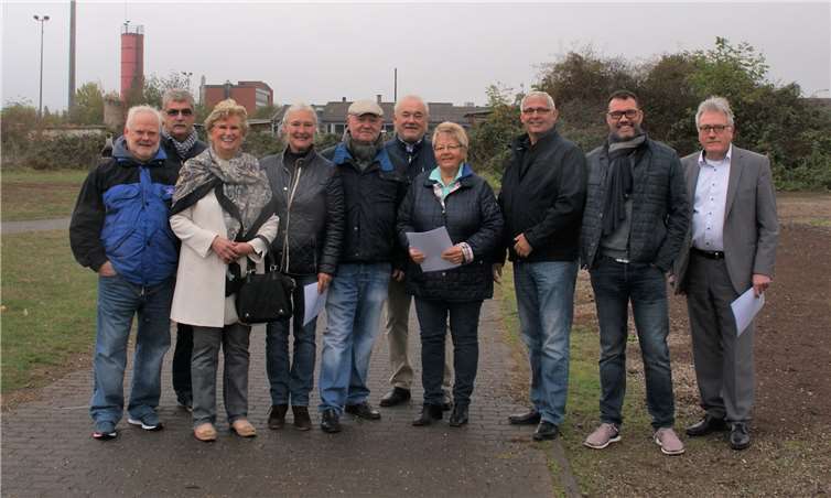 Mitglieder der CDU-Ratsfraktion auf dem Messegelände. privat