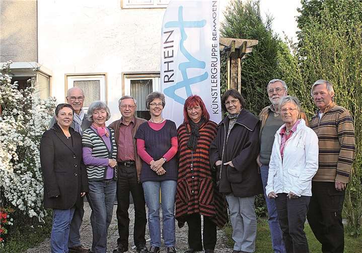 Mitglieder der Künstlergruppe RHEINart aus Remagen. privat