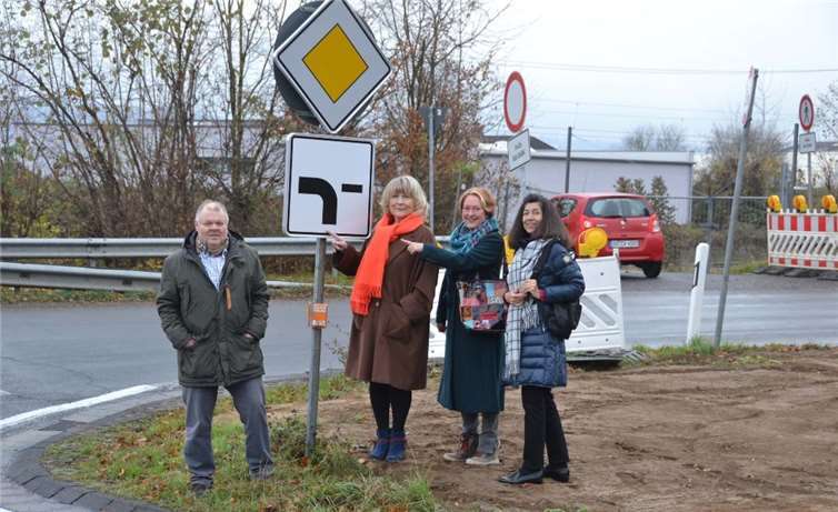 Mitglieder der Remagener SPD-Stadtratsfraktion überzeugten sich vor Ort von der Umsetzung ihres Vorschlags. privat