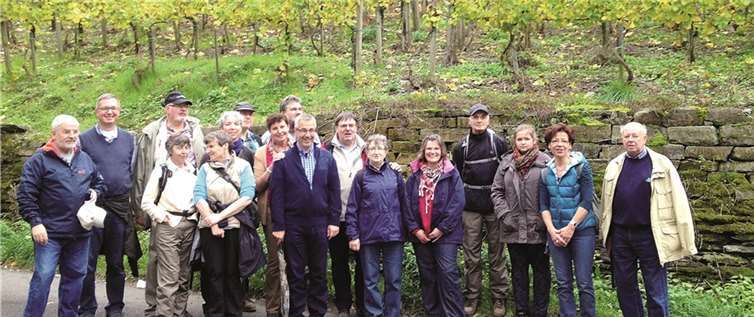 Mitglieder der alt-katholischen Gemeinde bei der Wanderung durch das Ahrtal.privat