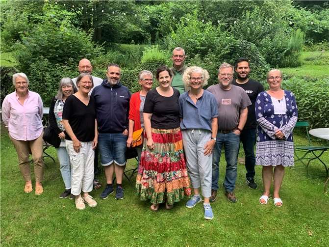 Mitglieder des Bendorfer Grünen Ortsverbandes mit Gast Rebecca Stallbaumer (vorne Mitte). Fotos: Grüne Bendorf