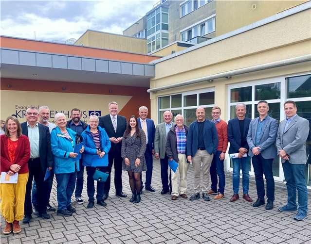 Mitglieder des CDU Gemeindeverbands Selters und MdL Gordon Schnieder zu Gast im Evang. Krankenhaus Dierdorf/Selters.  Foto: Anja Nassen