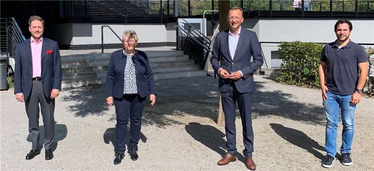 Mitglieder des Hochschulausschusses: Dr. Fabian Freisberg, Anne Schumann-Dreyer, Josef Oster (MdB) und Thomas Roos.Foto: privat