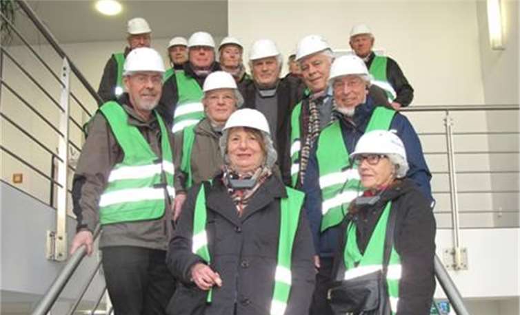 Mitglieder des Meckenheimer Bürgervereins bei der Werksbesichtigung.privat