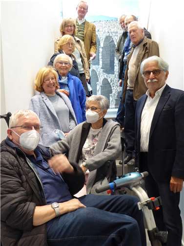 Mitglieder des Rotary Clubs Bonn-Rheinbach informierten sich kürzlich im Römerkanal-Infozentrum am Himmeroder Hof in Rheinbach über den bedeutendsten antiken Technikbau nördlich der Alpen.Foto: privat