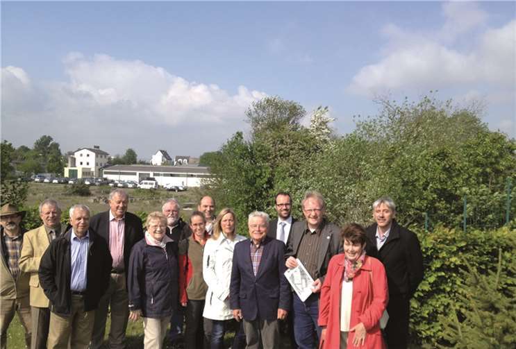 Mitglieder des SPD-Stadtverbandes beim Vor-Ort-Besuch in Miesenheim. privat