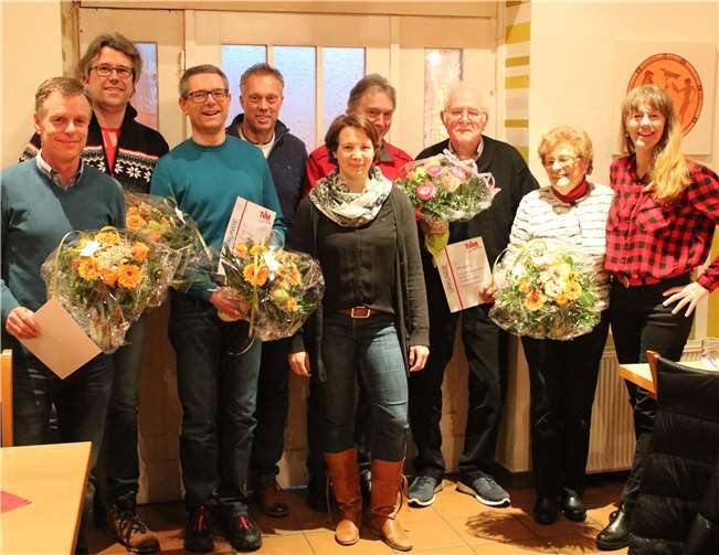 Mitglieder des TV Miesenheim in der Gaststätte „Zur alten Post“.privat