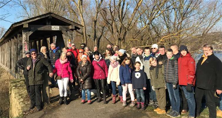 Mitglieder des Tennis Clus Bad Bodendorf bei der Winterwanderung.TC Bad Bodendorf