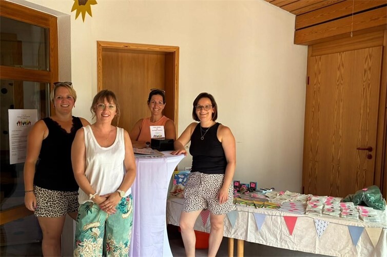 Mitglieder des Vorstands des Förderkreises Kindergarten und Grundschule St. Johann e.V.(von links: Sabrina Fischbeck, Daniela Fischer, Judith Weiler, Laura Daub)