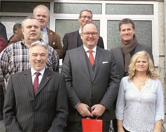 Mitglieder und Gäste erschienen zahlreich zum Neujahrsempfang, auf dem Harald Christ referierte. privat