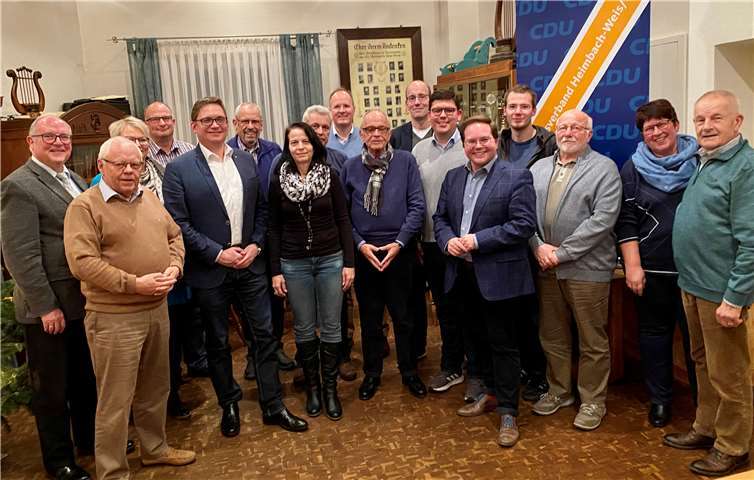 Mitglieder und Vorstand des CDU Ortsverbands Heimbach-Weis/Block bei der Mitgliederversammlung. Foto: CDU Ortsverband Heimbach-Weis/Block