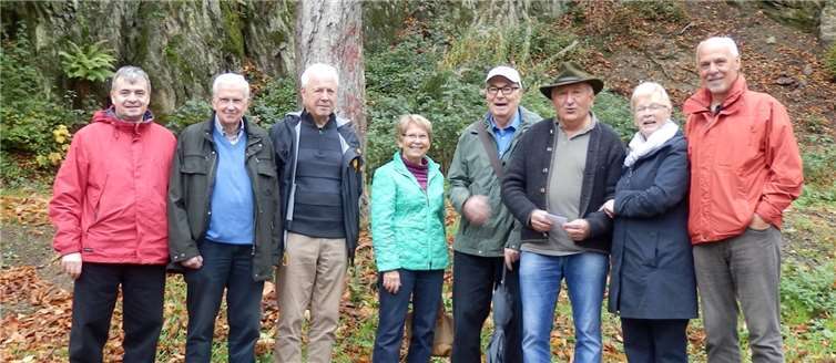 Mitglieder von Stiftungsrat- und vorstand der Bürgerstiftung haben mit Revierförster Jäger über das weitere Vorgehen bei der Neupflanzung in der Bad Emser Kastanienallee beraten.Foto: Bürgerstiftung Bad Ems