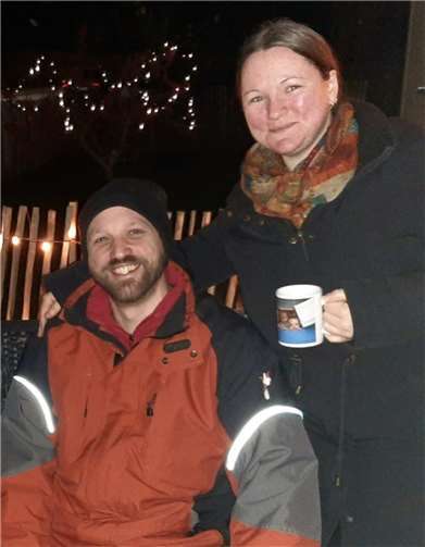 Mitorganisator Daniela und Patrik Tengler.