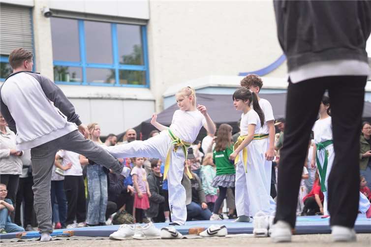 Strahlende Gesichter beim Familientag des Turnvereins Weißenthurm Mitreißende Vorführungen der Kinder aus den Abteilungen Tanzen, Turnen und Taekwondo begeisterten das Publikum.