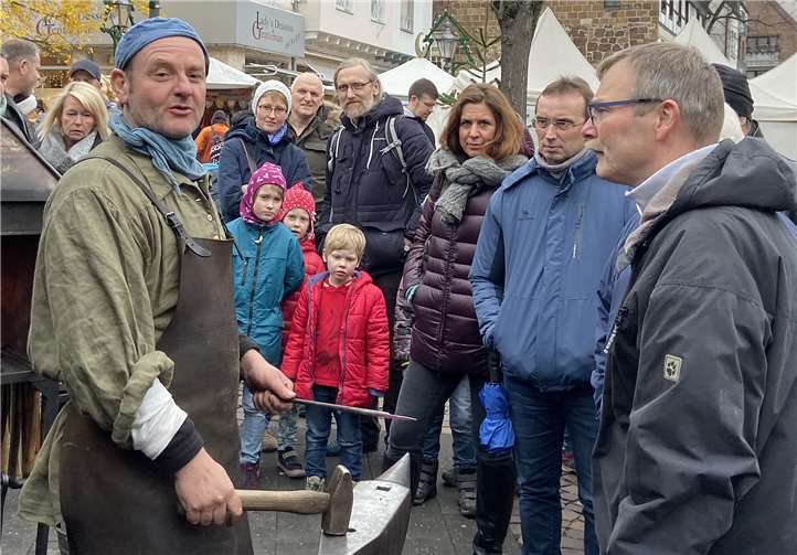 Mittelalterliche Schmiedekunst beeindruckte die Gruppe beispielsweise sehr. Foto: privat